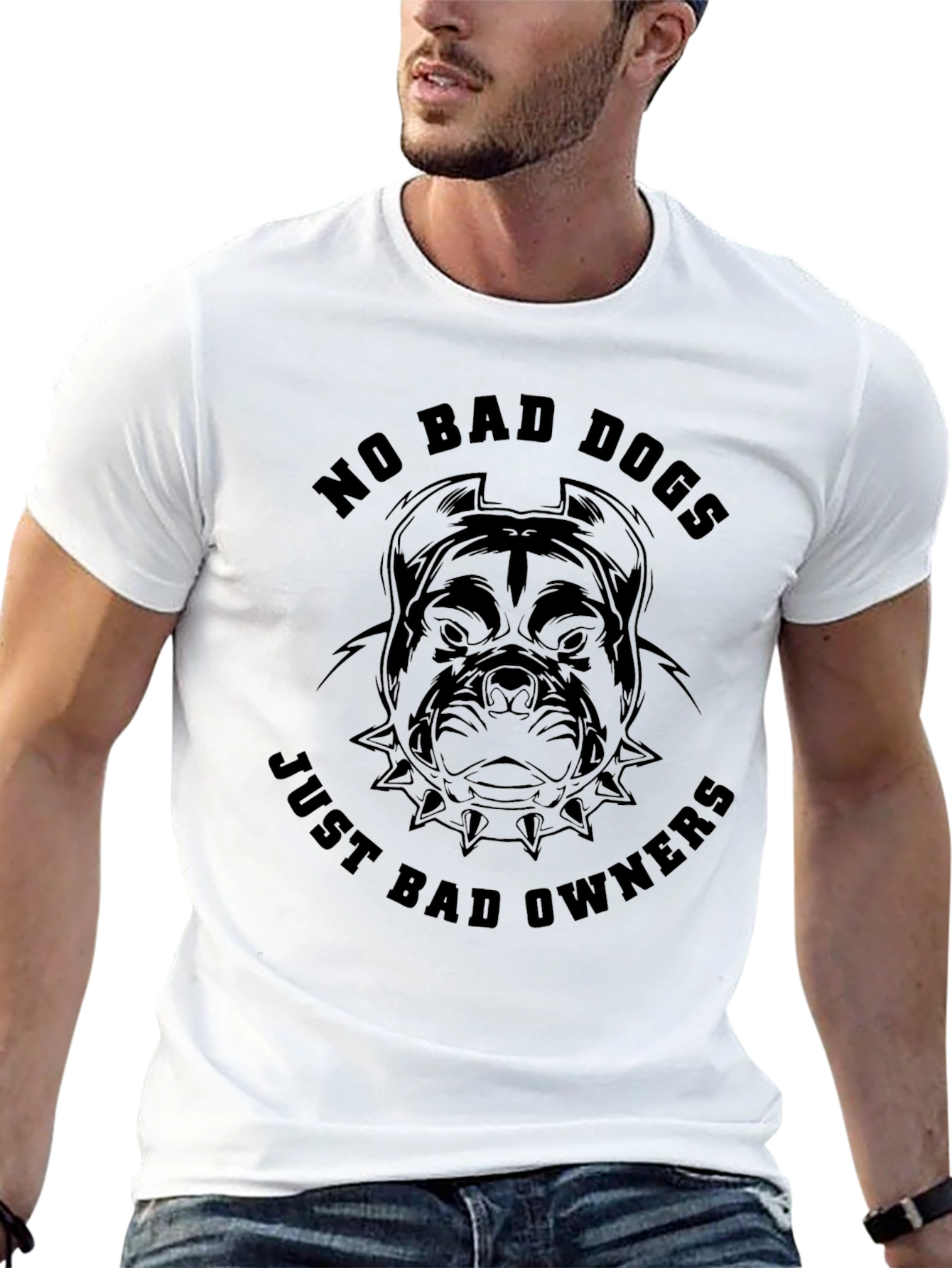 No Bad Dogs Just Bad Owners Black T-Shirt