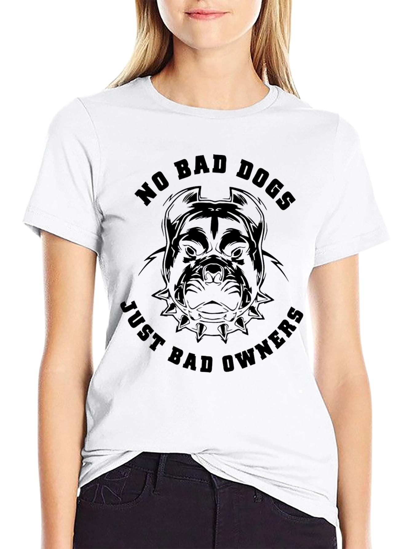 No Bad Dogs Just Bad Owners Black T-Shirt