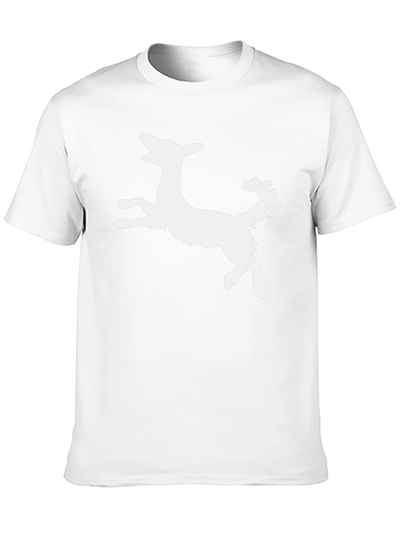 Dog Silhouette Black T-Shirt