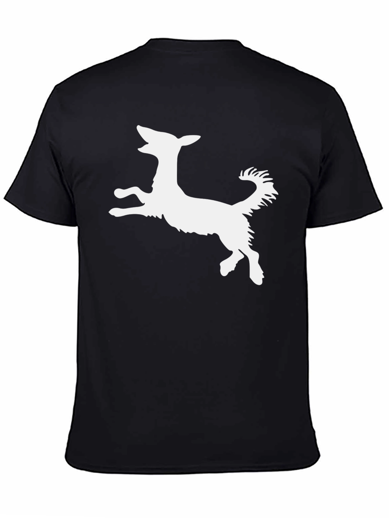 Dog Silhouette Black T-Shirt