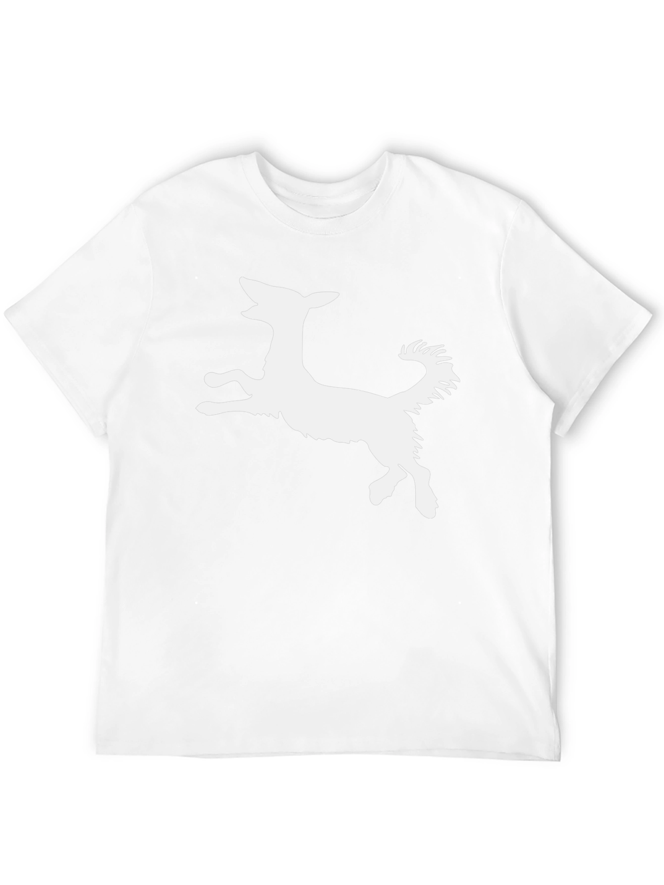 Dog Silhouette Black T-Shirt