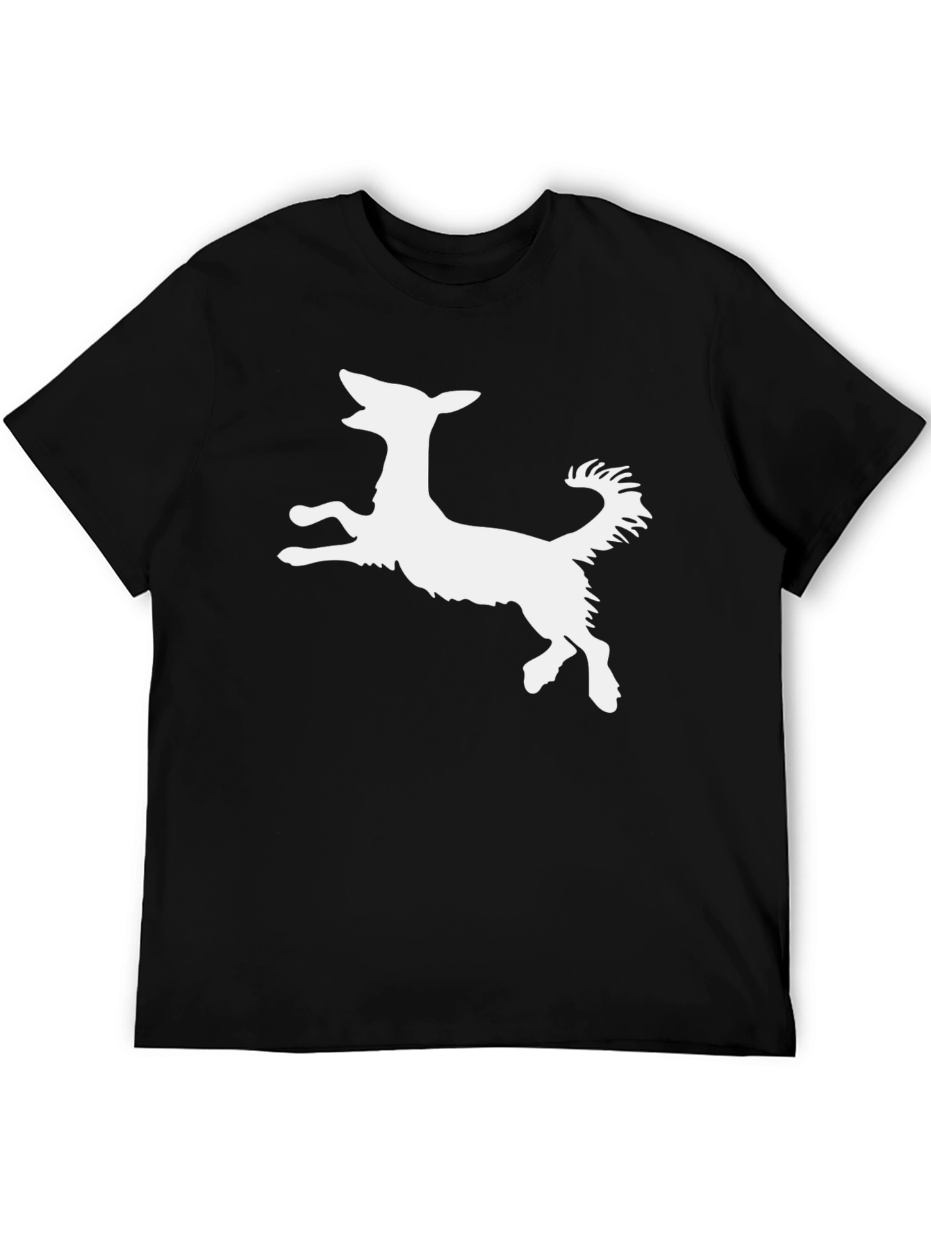 Dog Silhouette Black T-Shirt