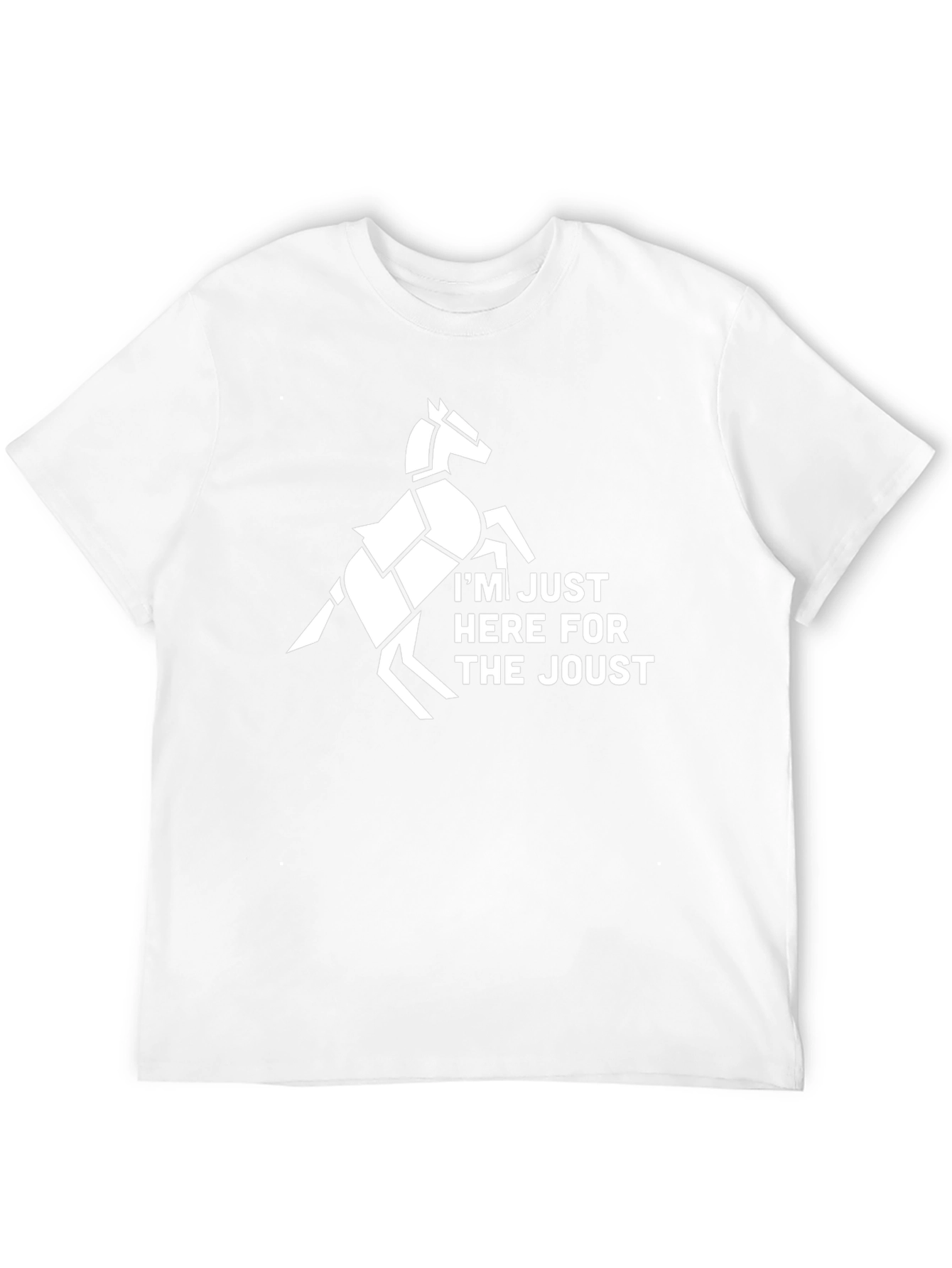 Jousting Horse Graphic Tee - Black Cotton T-Shirt