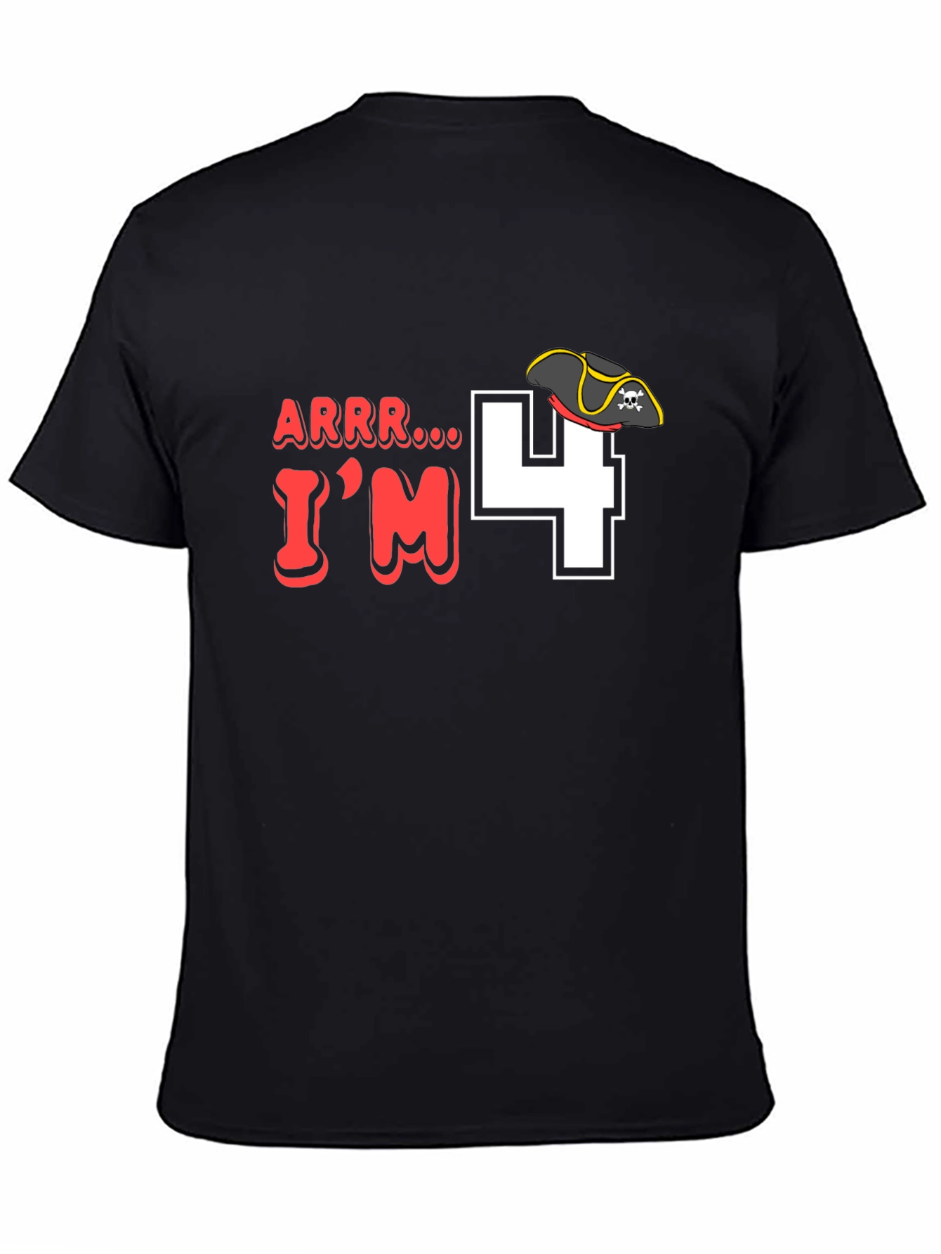 Arrr Im 4 Pirate Birthday T-Shirt