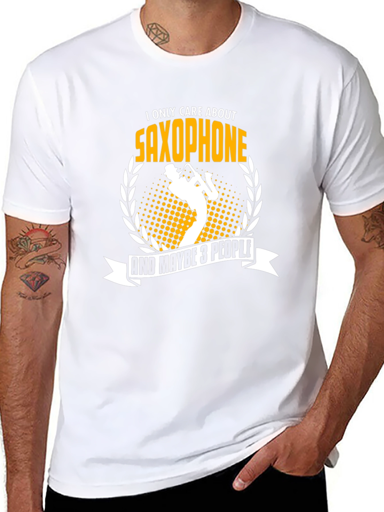 Saxophone Lover T-Shirt: I Only Care About Saxophone