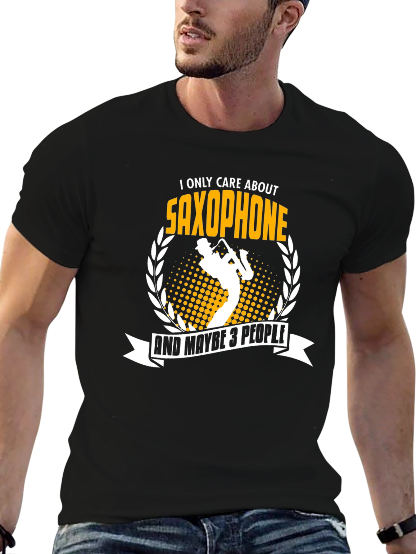 Saxophone Lover T-Shirt: I Only Care About Saxophone