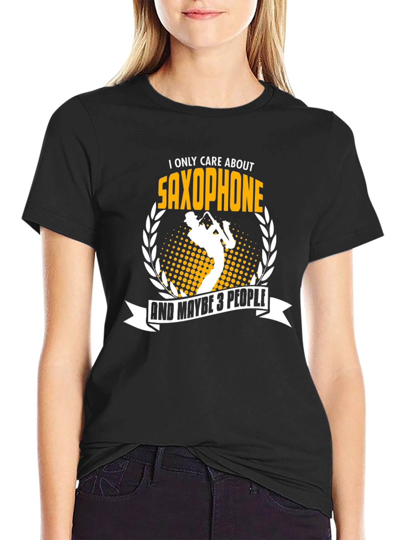 Saxophone Lover T-Shirt: I Only Care About Saxophone