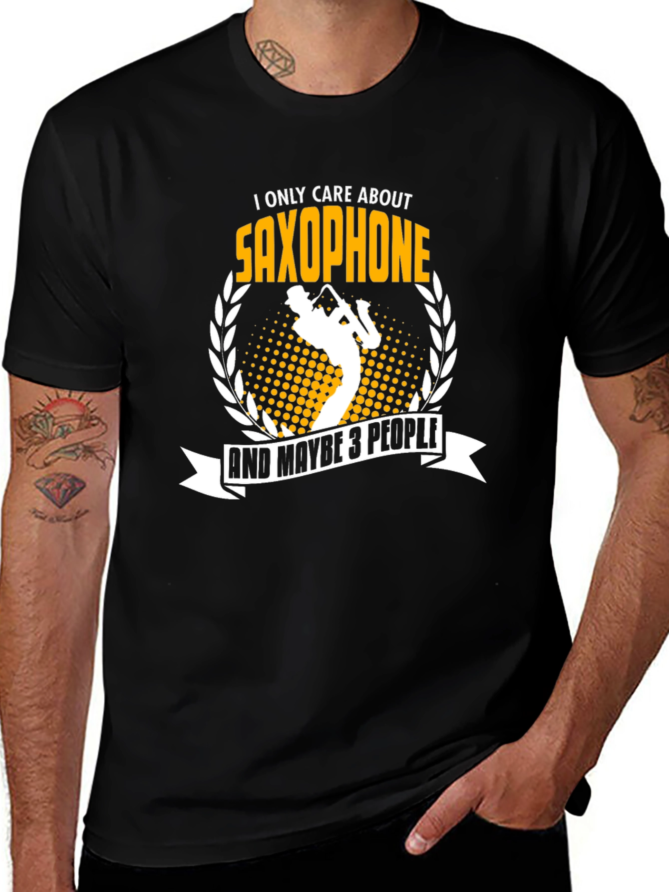 Saxophone Lover T-Shirt: I Only Care About Saxophone