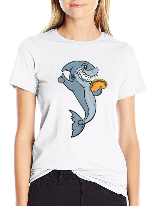 Shark Taco Funny Graphic Tee