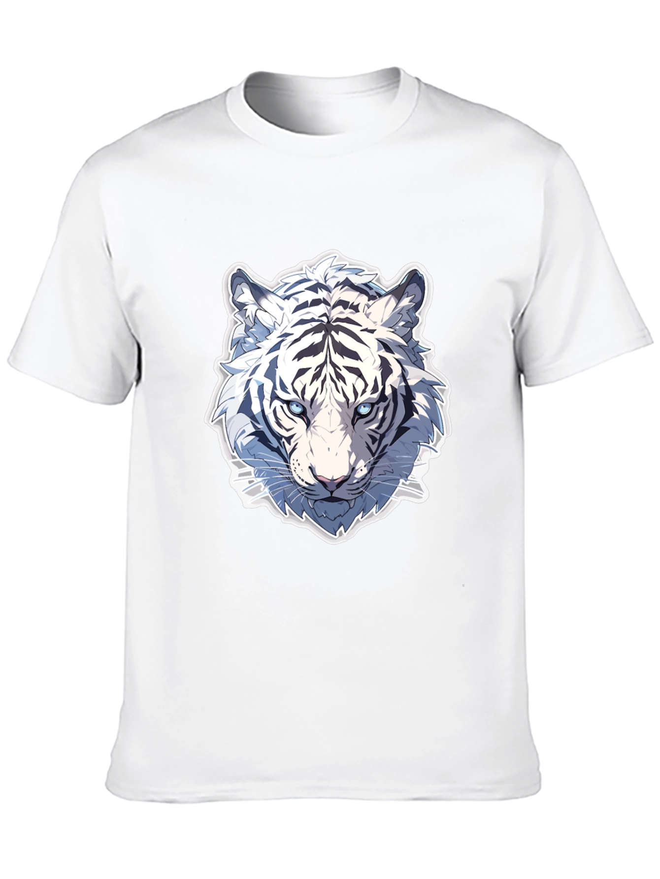 White Tiger Graphic Tee - Stylish Black T-Shirt
