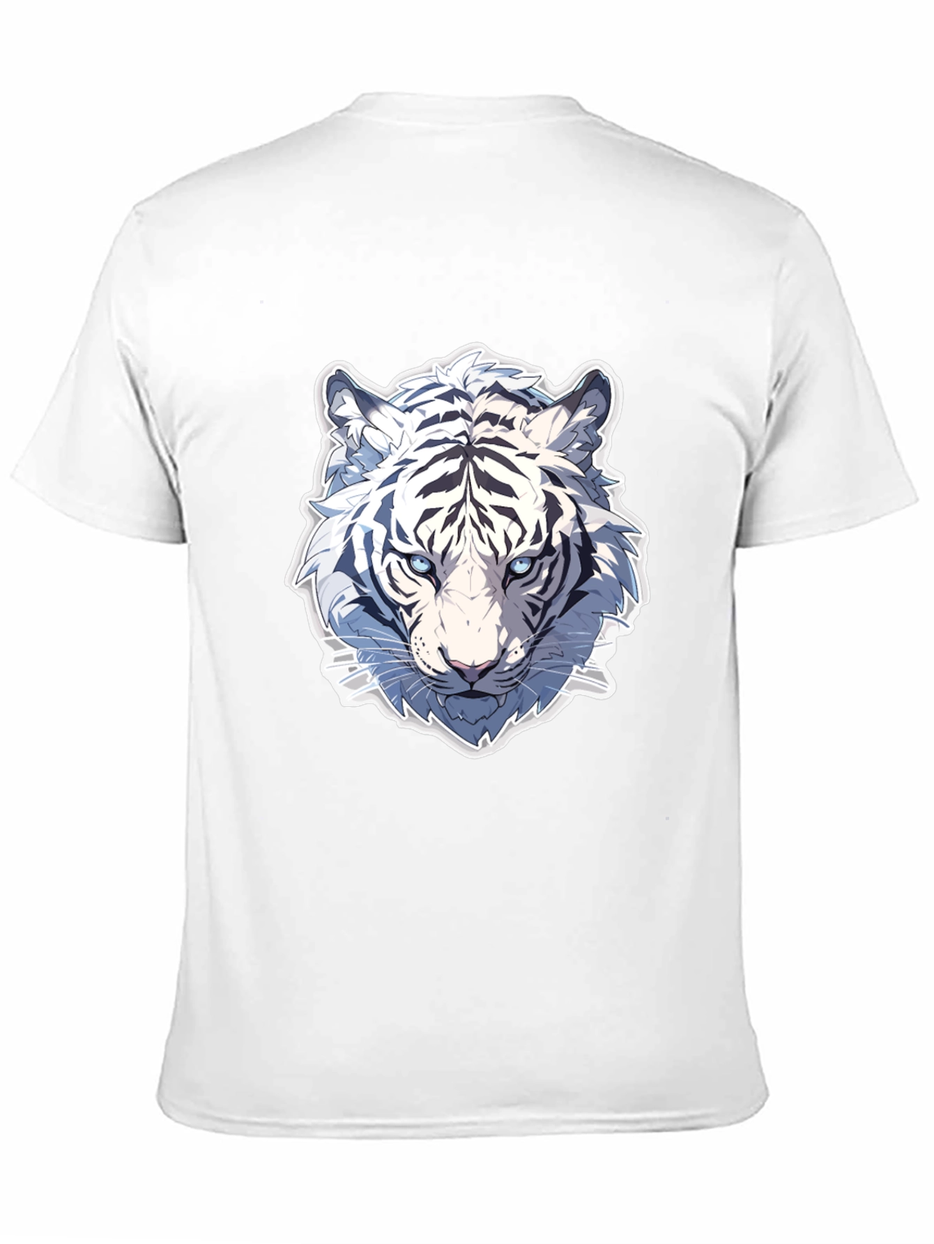 White Tiger Graphic Tee - Stylish Black T-Shirt