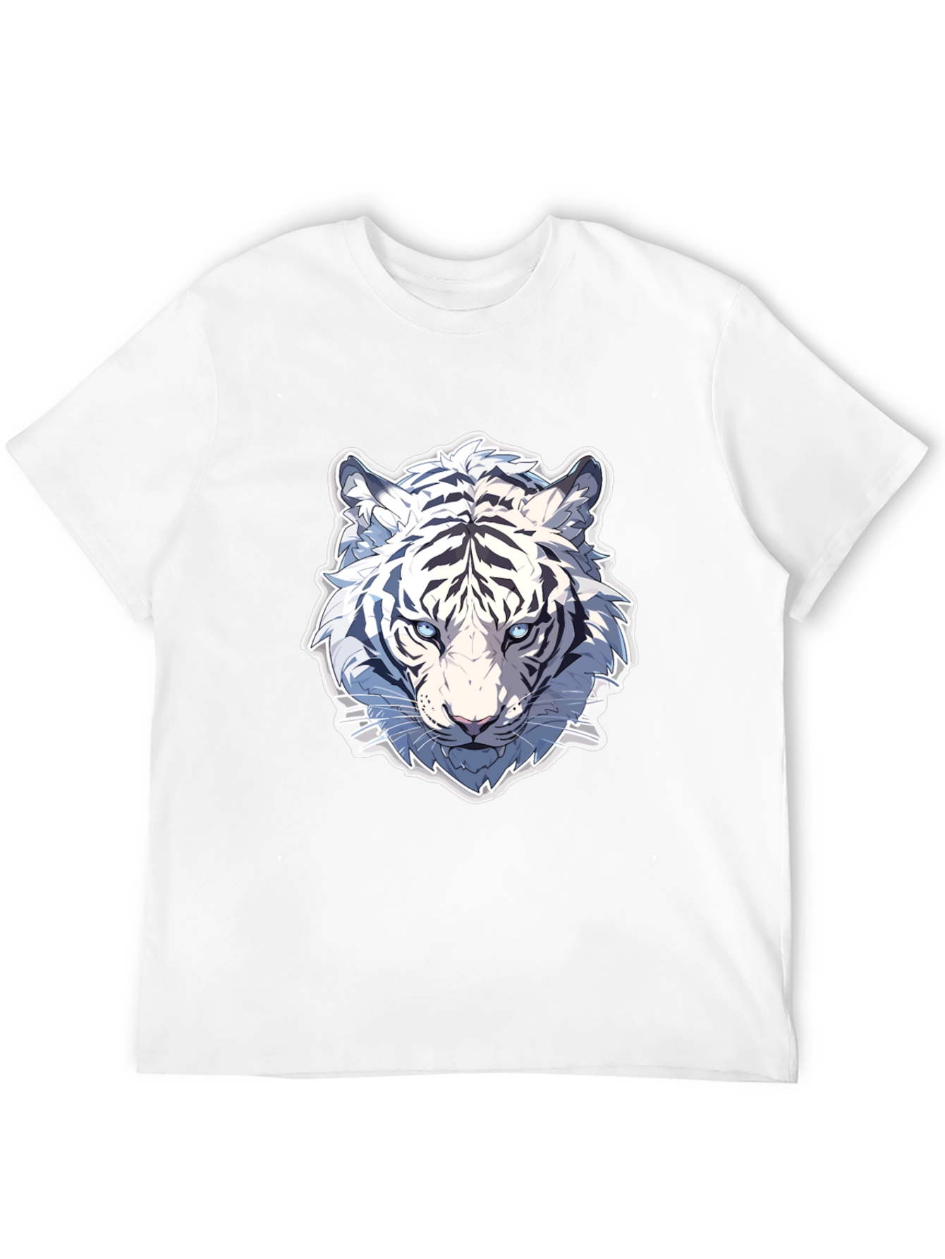 White Tiger Graphic Tee - Stylish Black T-Shirt