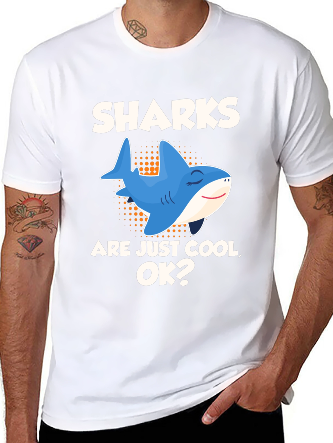 Funny Sharks are Cool Graphic T-Shirt