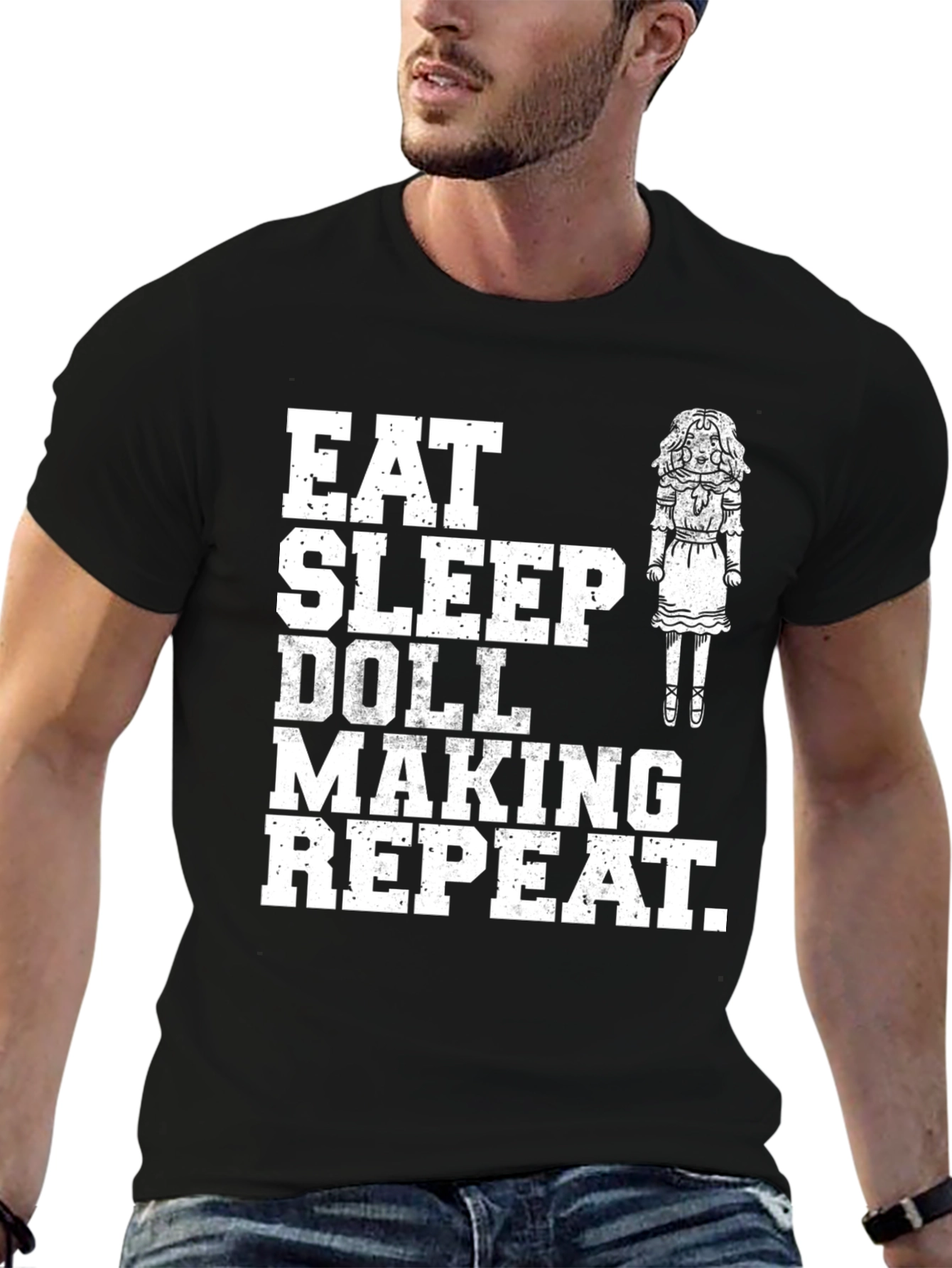 Eat Sleep Doll Making Repeat T-Shirt