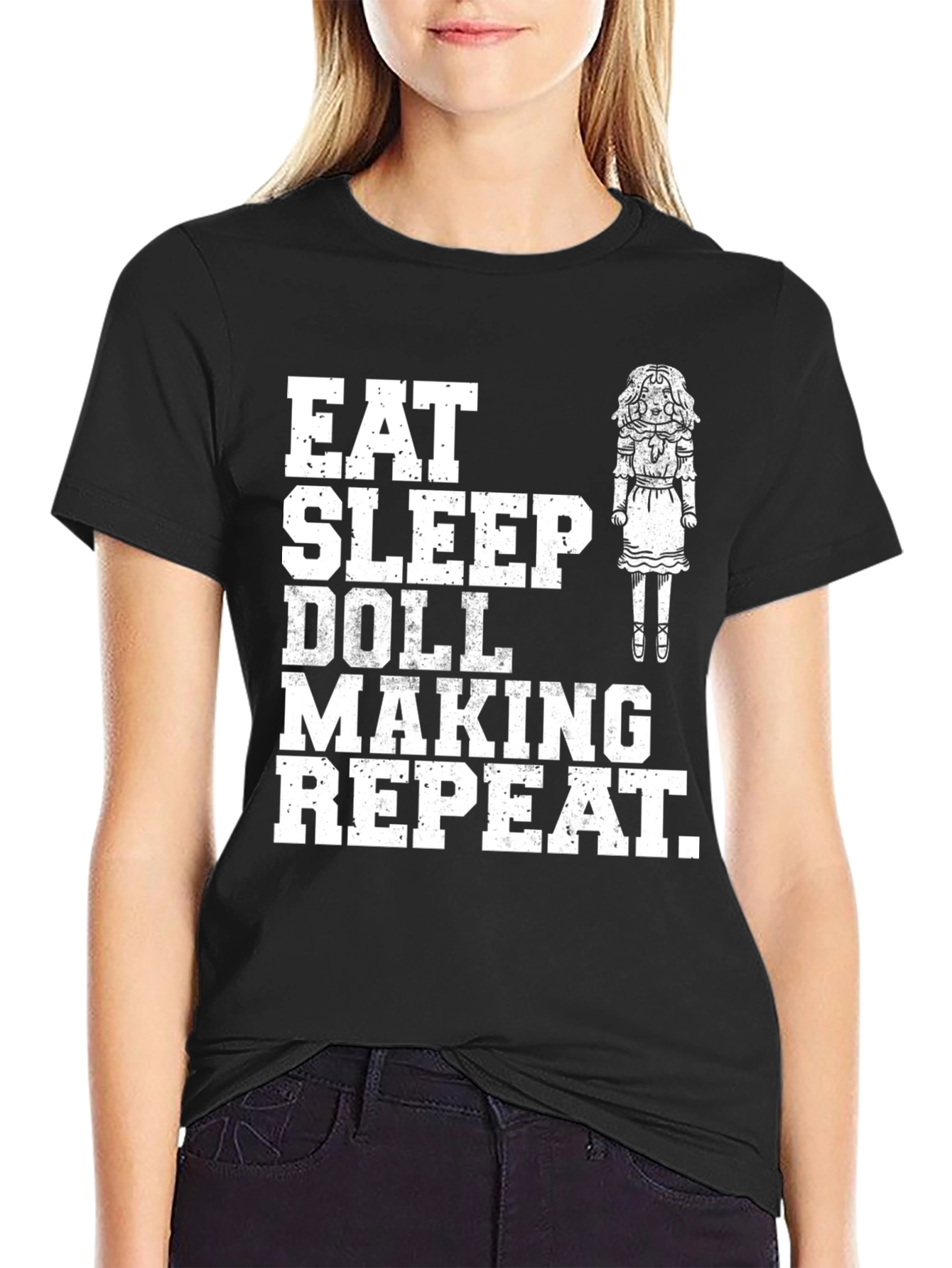 Eat Sleep Doll Making Repeat T-Shirt