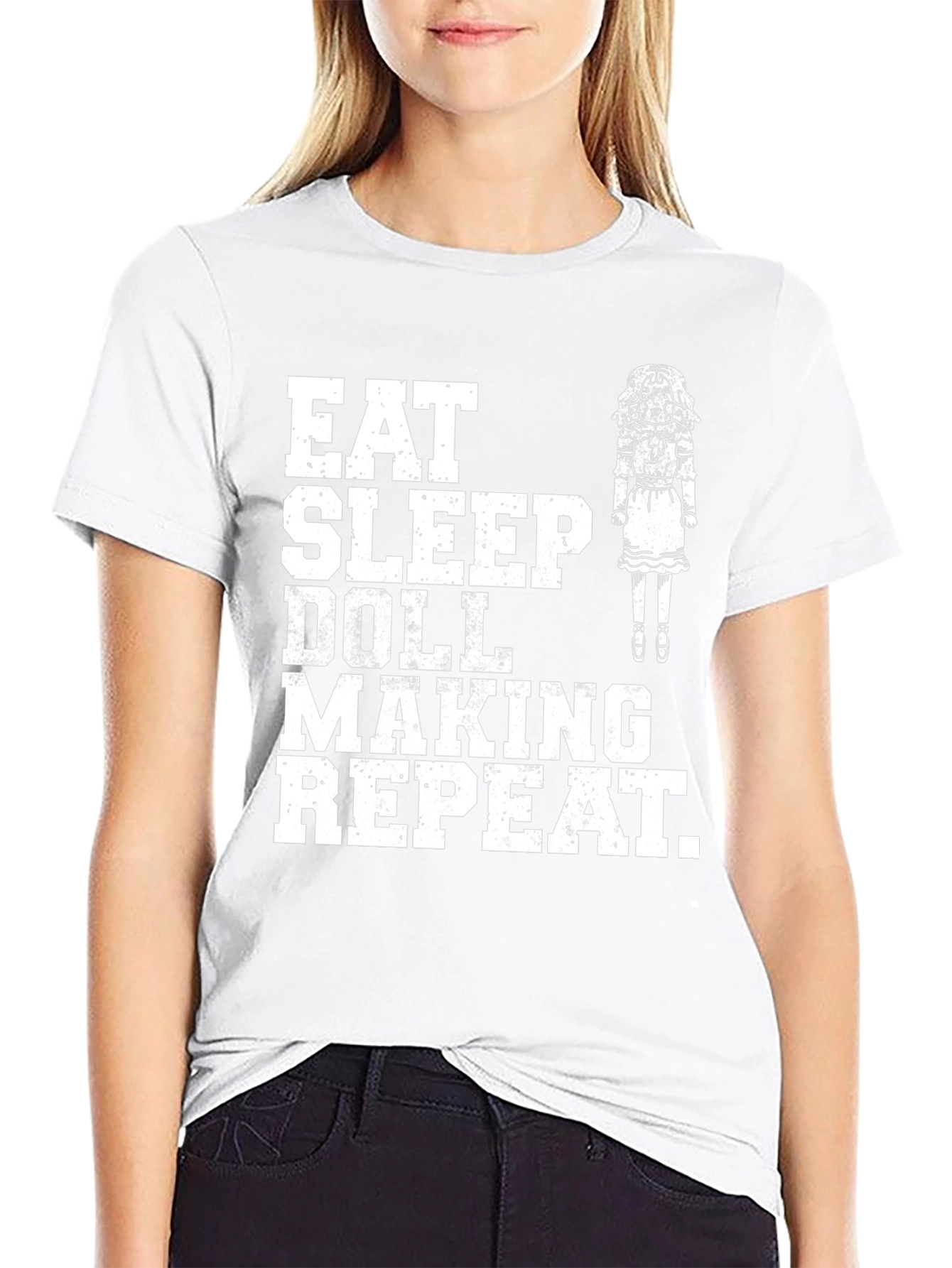 Eat Sleep Doll Making Repeat T-Shirt