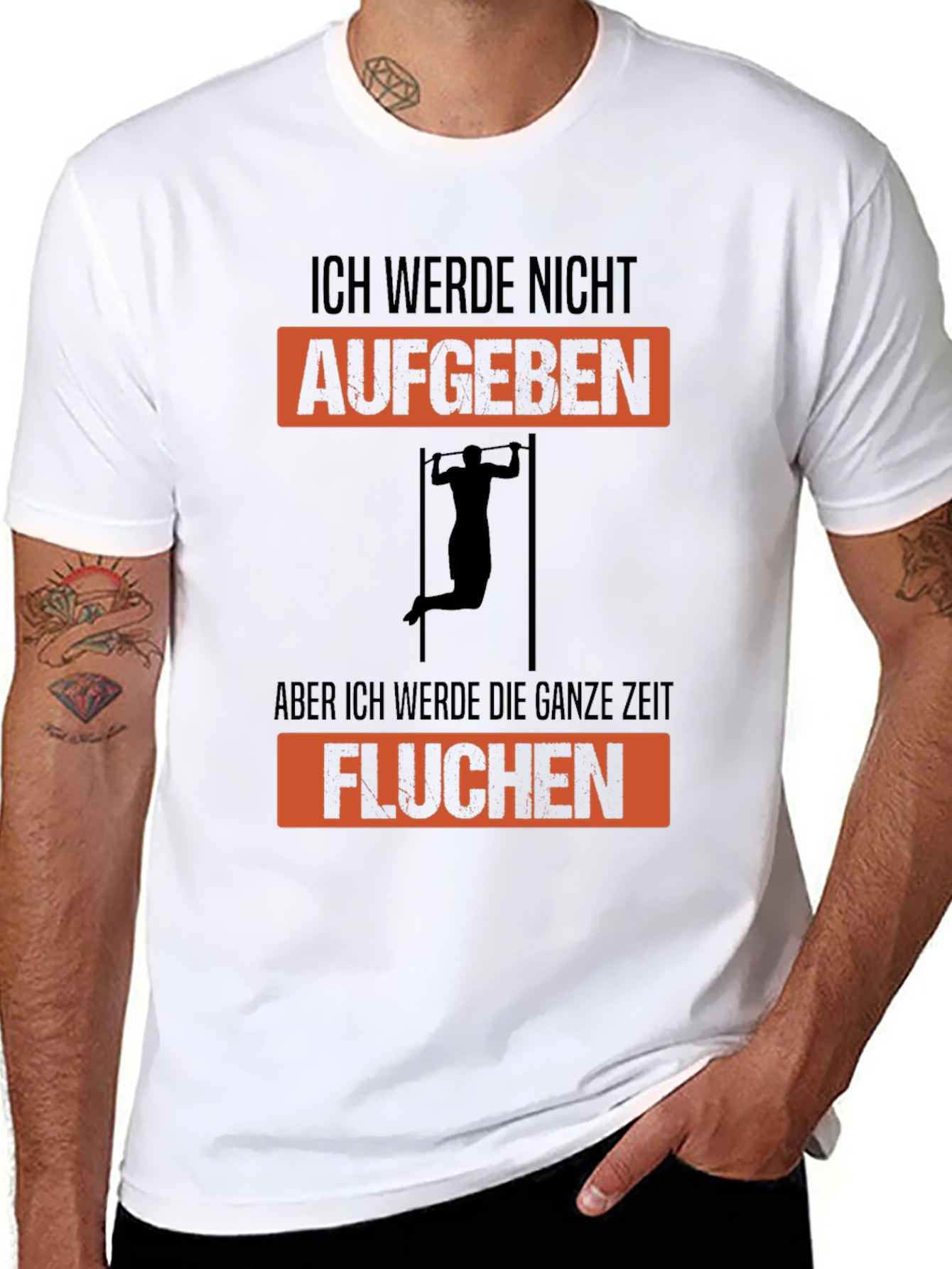 Workout Motivation T-Shirt - Ich Werde Nicht Aufgeben