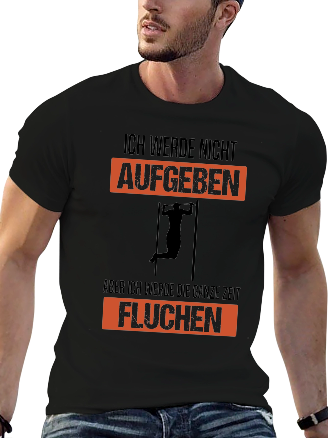 Workout Motivation T-Shirt - Ich Werde Nicht Aufgeben
