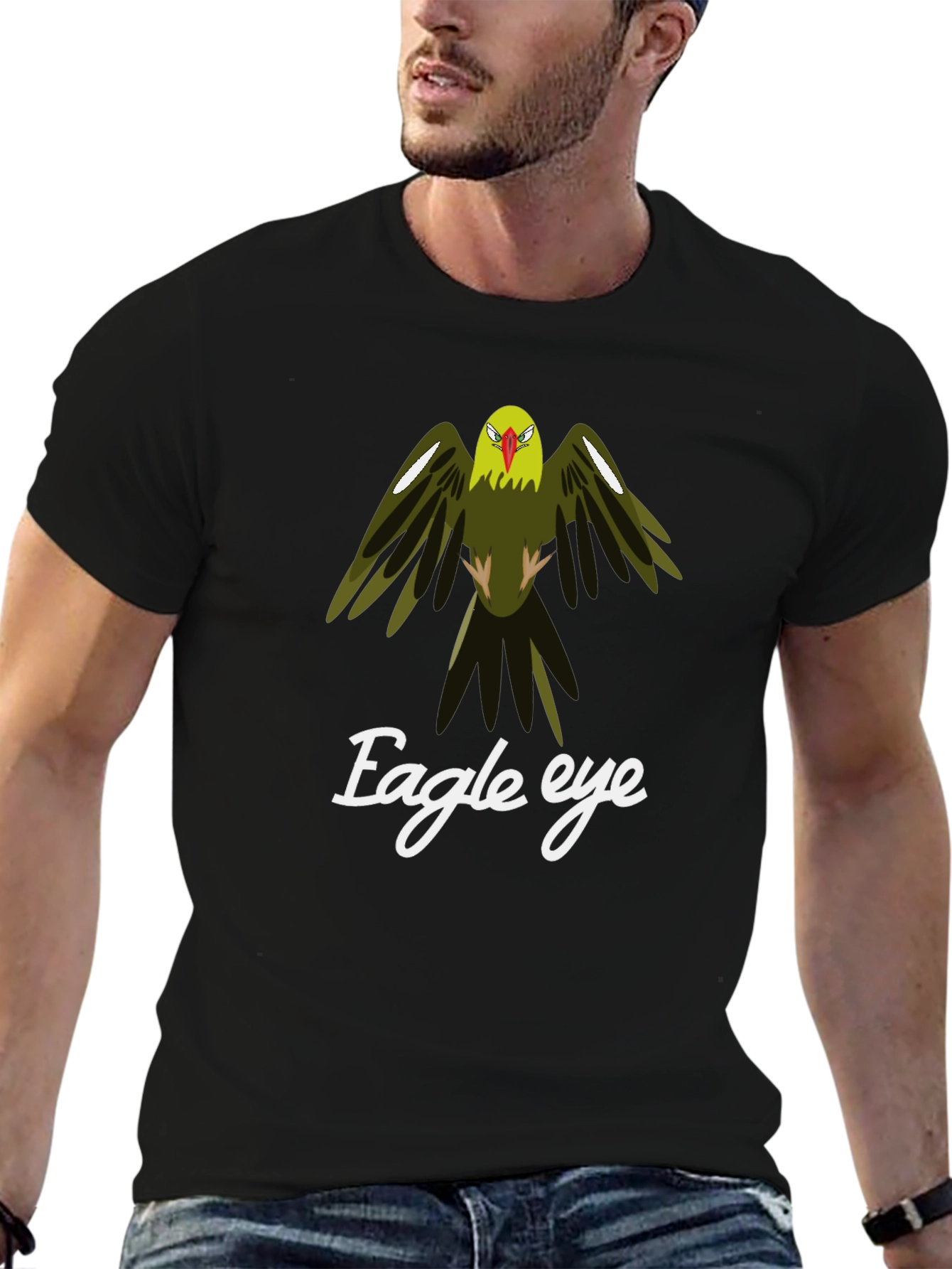 Eagle Eye Graphic Tee - Mens Black T-Shirt