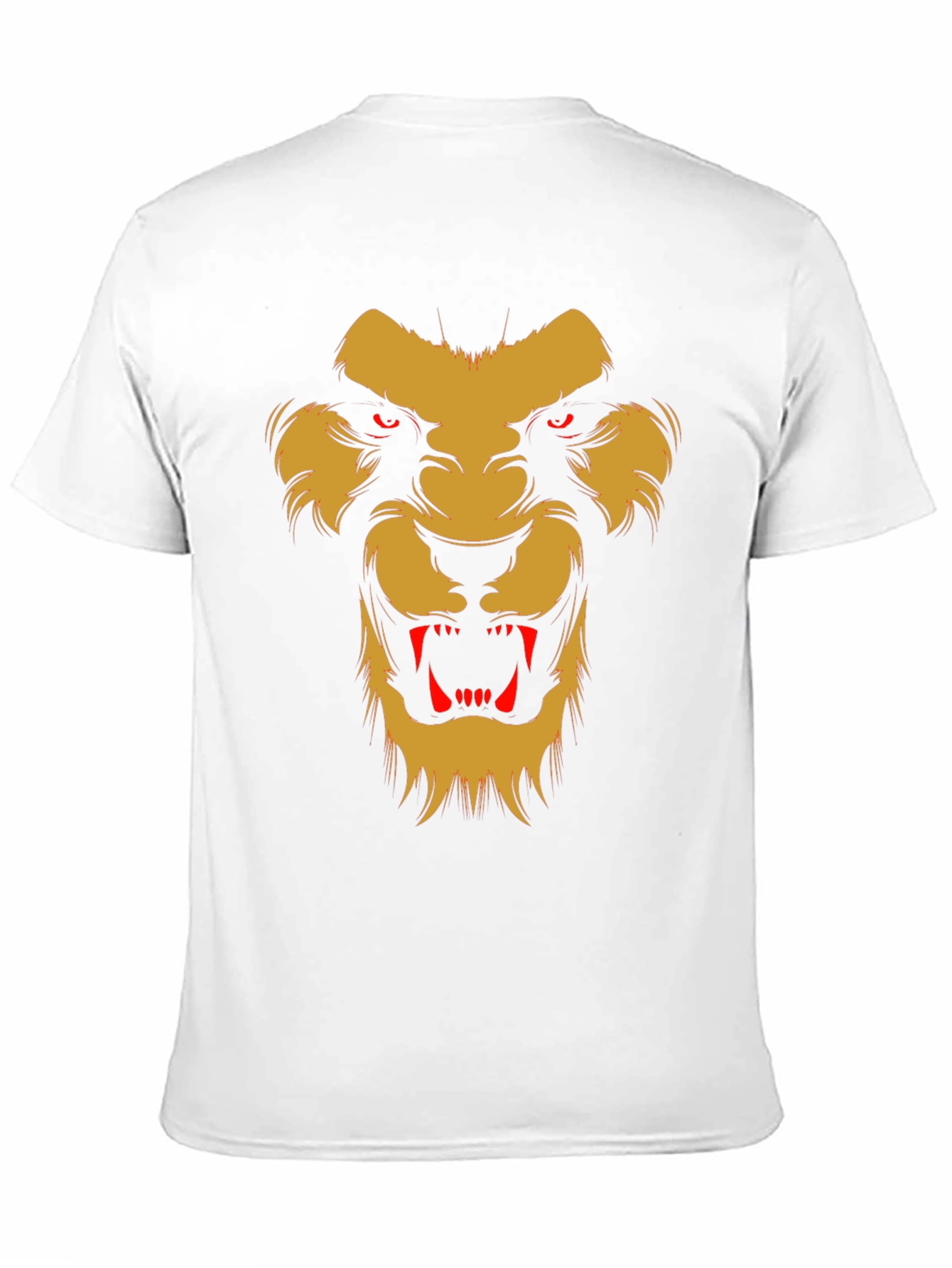 Fearsome Lion Graphic Black T-Shirt