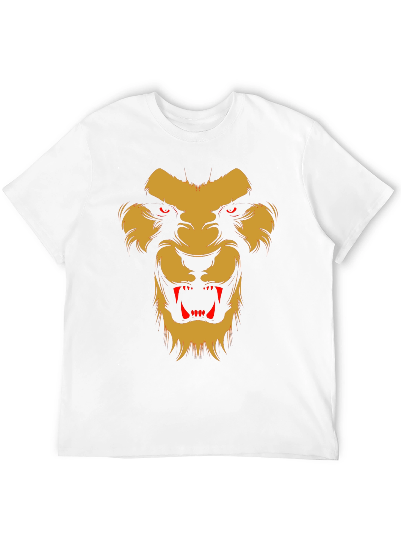 Fearsome Lion Graphic Black T-Shirt