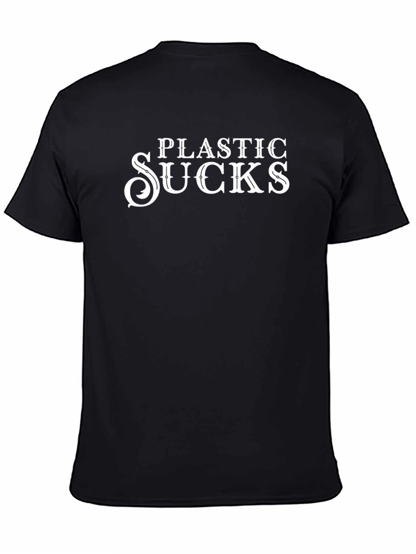 Plastic Sucks Graphic T-Shirt - Anti-Pollution Tee