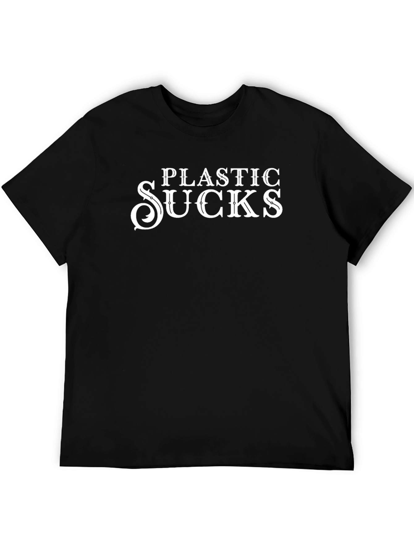 Plastic Sucks Graphic T-Shirt - Anti-Pollution Tee