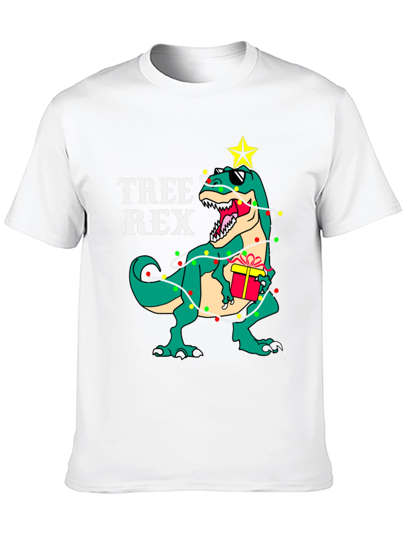 Tree Rex T-Shirt - Dinosaur Christmas Tee