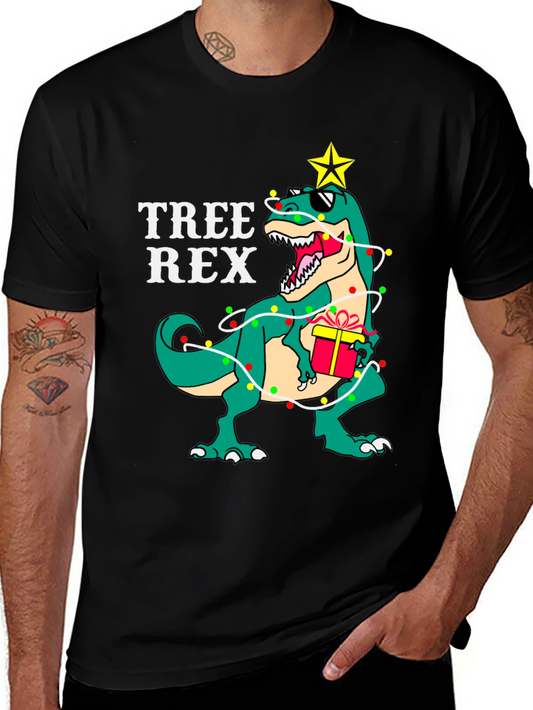 Tree Rex T-Shirt - Dinosaur Christmas Tee