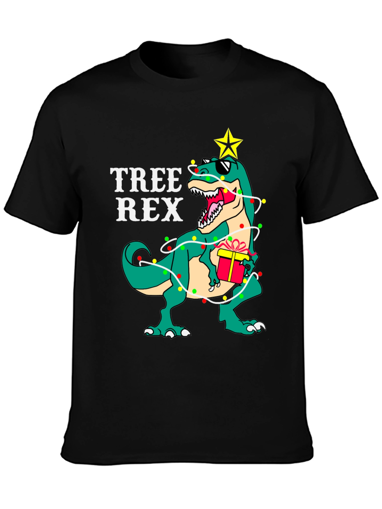 Tree Rex T-Shirt - Dinosaur Christmas Tee