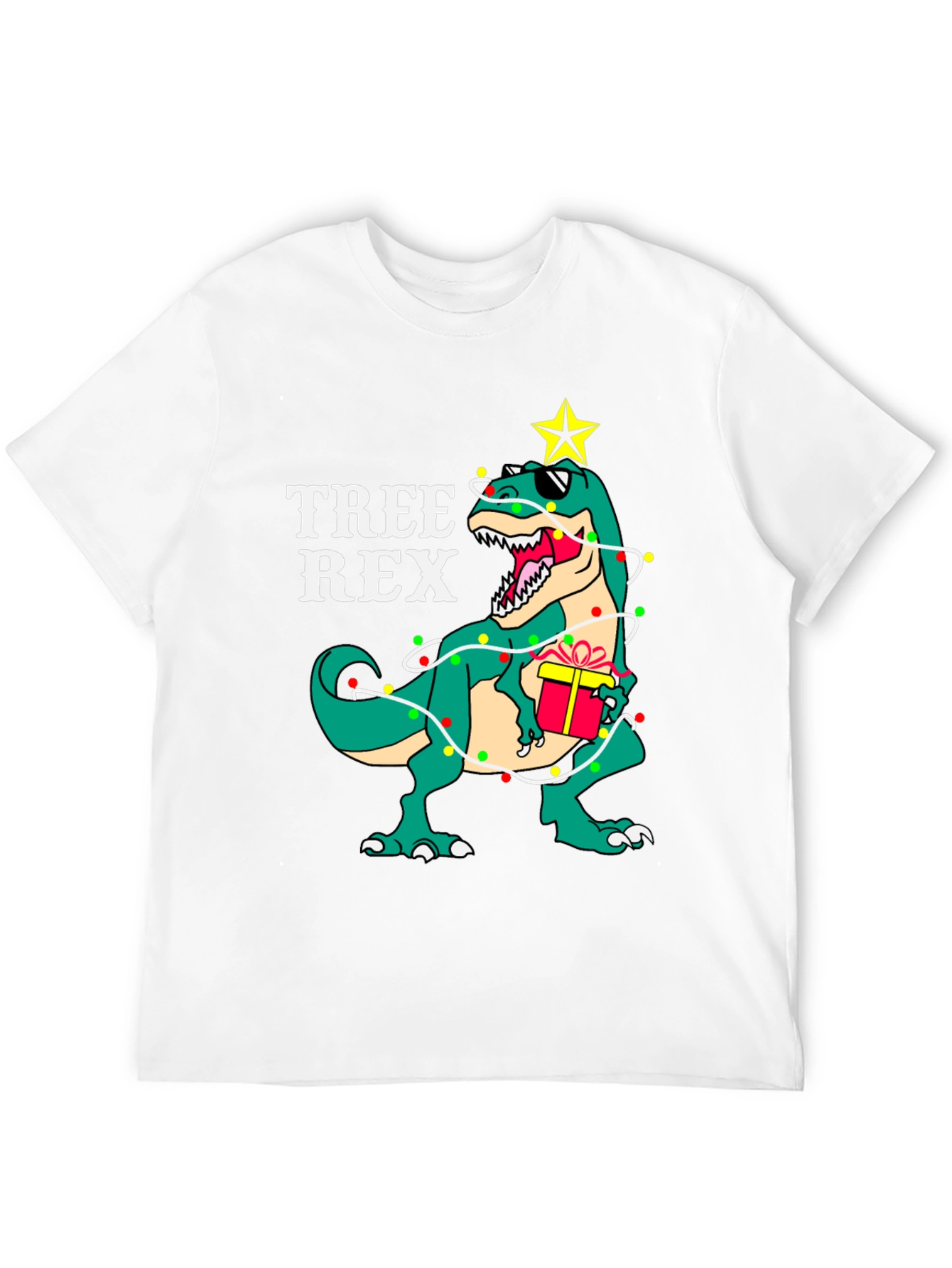 Tree Rex T-Shirt - Dinosaur Christmas Tee