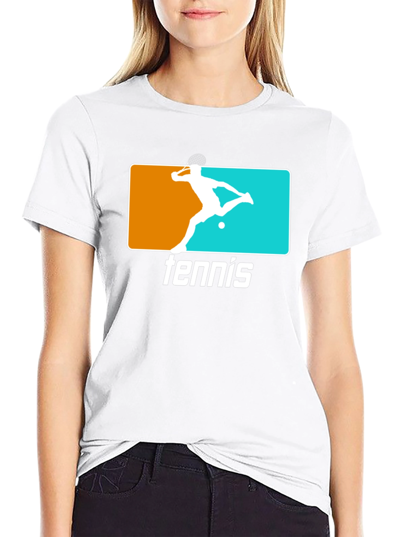 Tennis Graphic Tee - Black