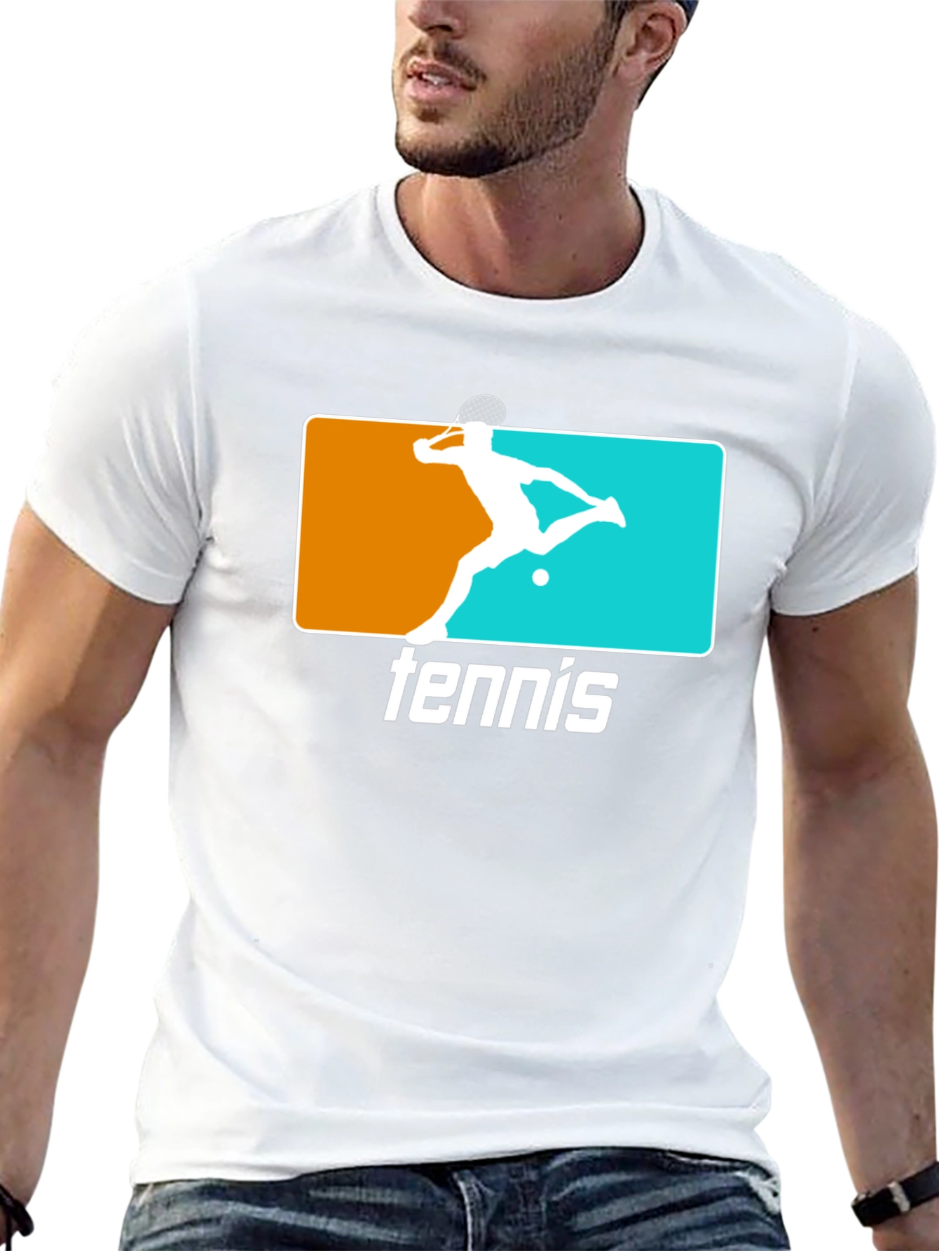 Tennis Graphic Tee - Black