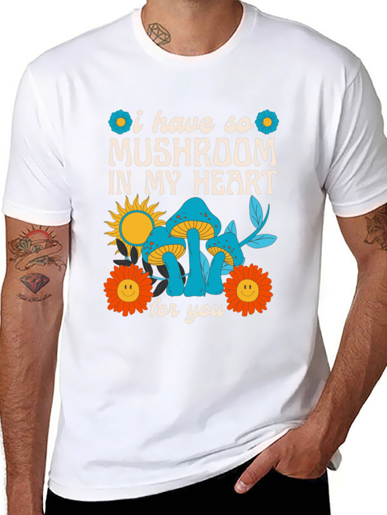 Mushroom Heart Graphic Tee