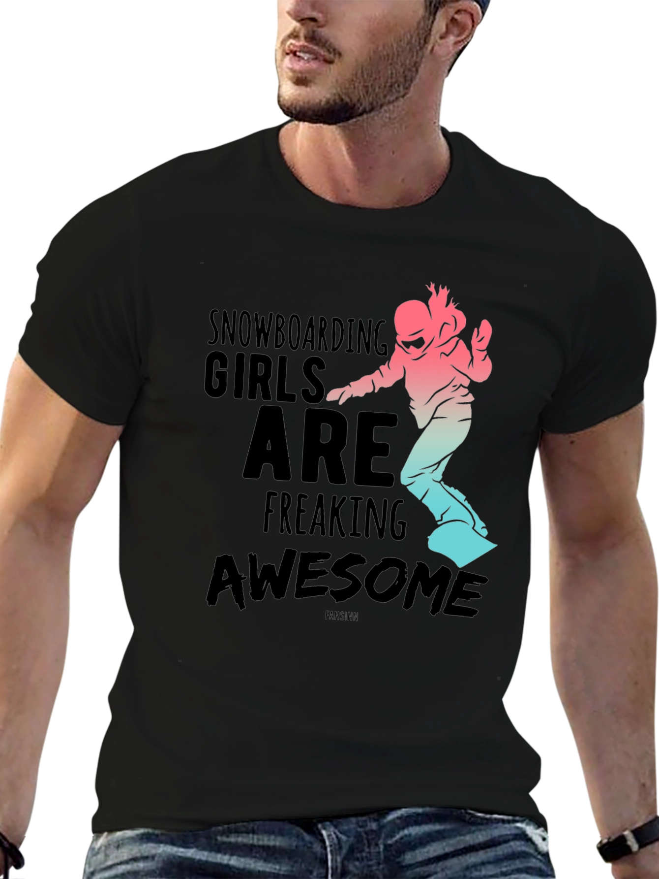 Snowboarding Girls Awesome Graphic Tee