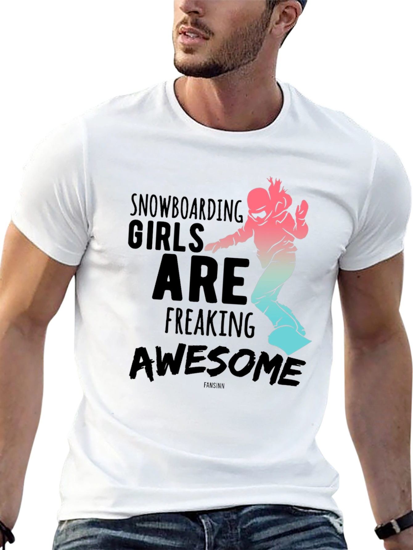 Snowboarding Girls Awesome Graphic Tee