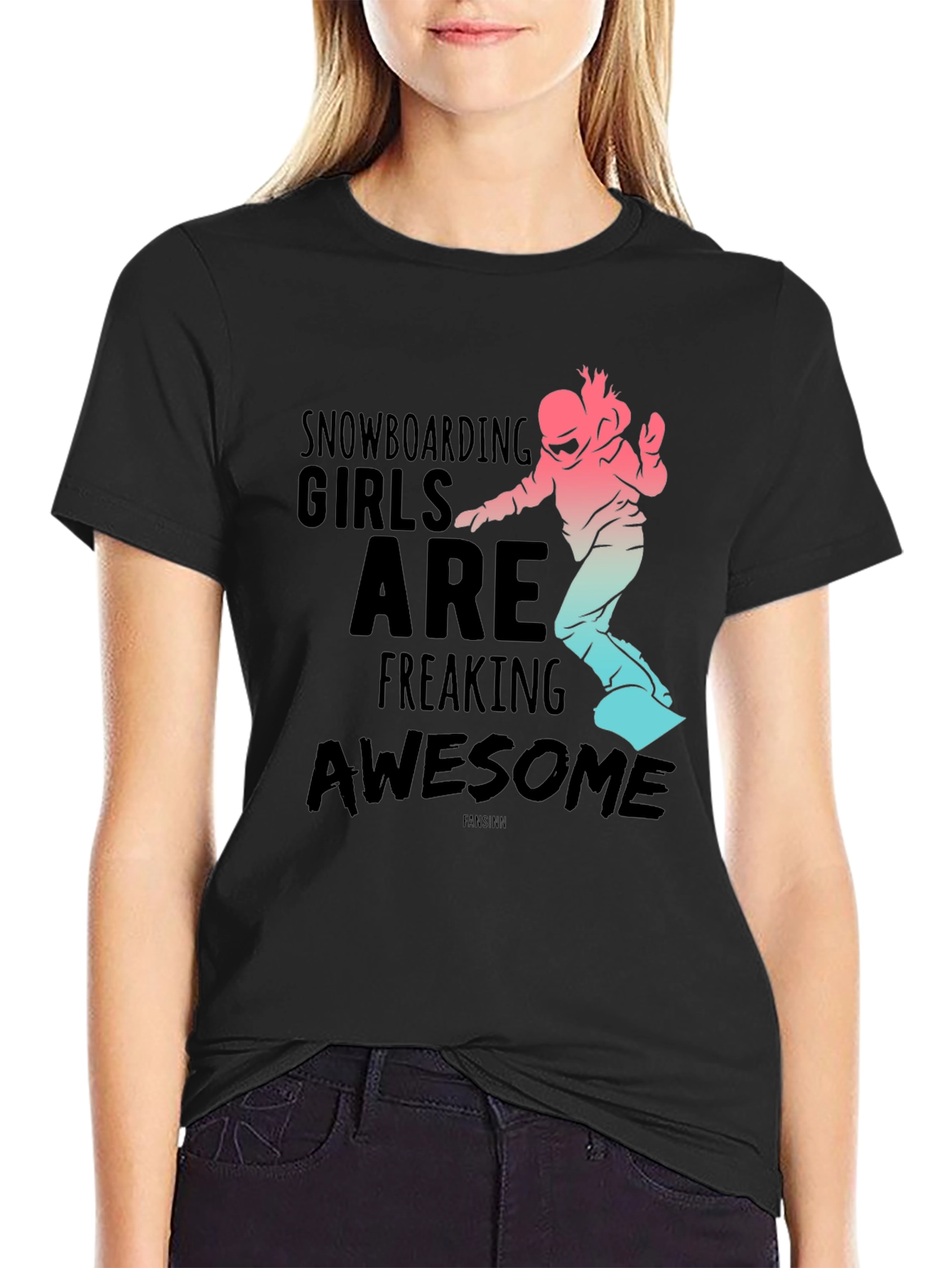 Snowboarding Girls Awesome Graphic Tee