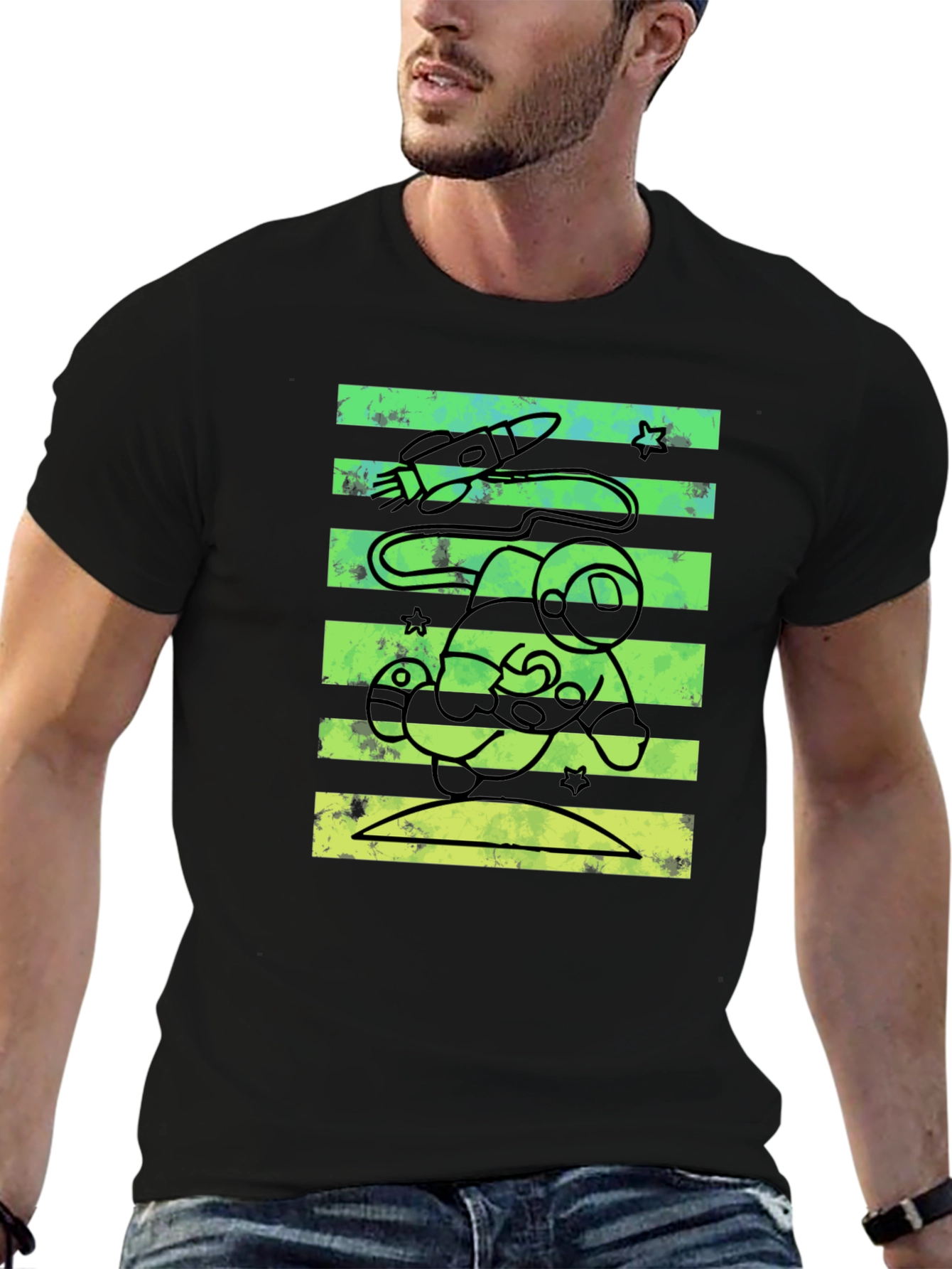 Retro Astronaut Tee - Space Adventure Shirt