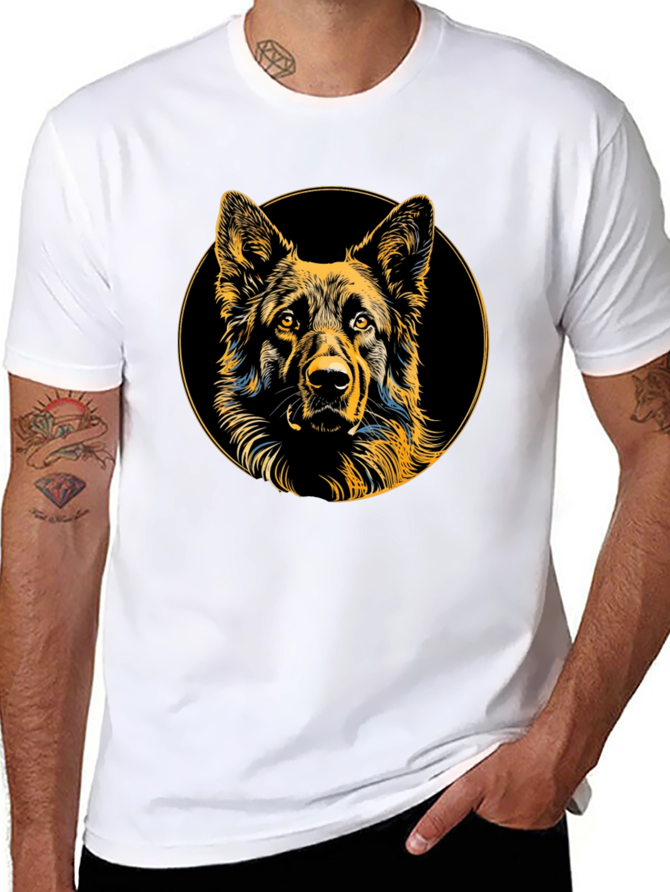 German Shepherd Dog Graphic T-Shirt