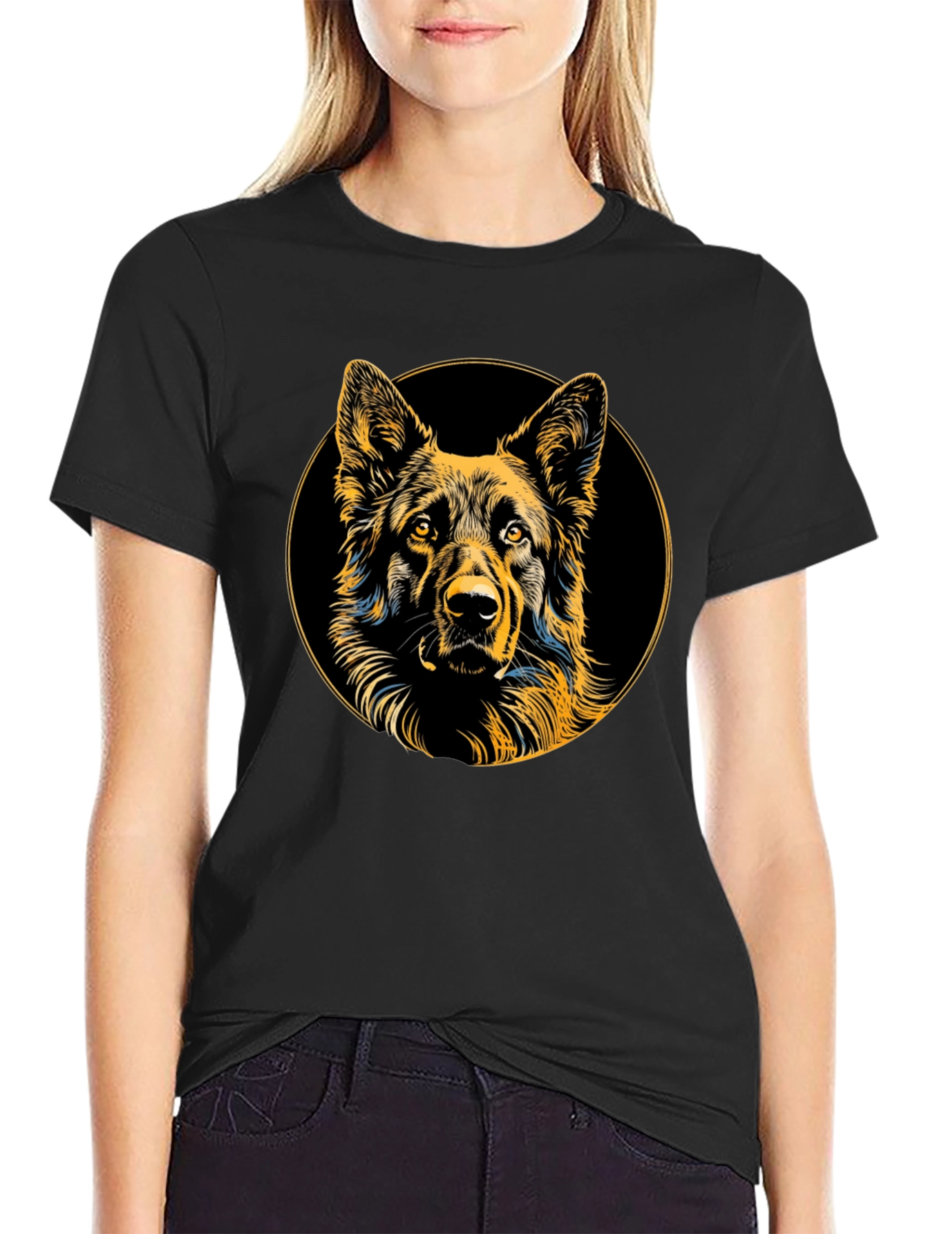 German Shepherd Dog Graphic T-Shirt