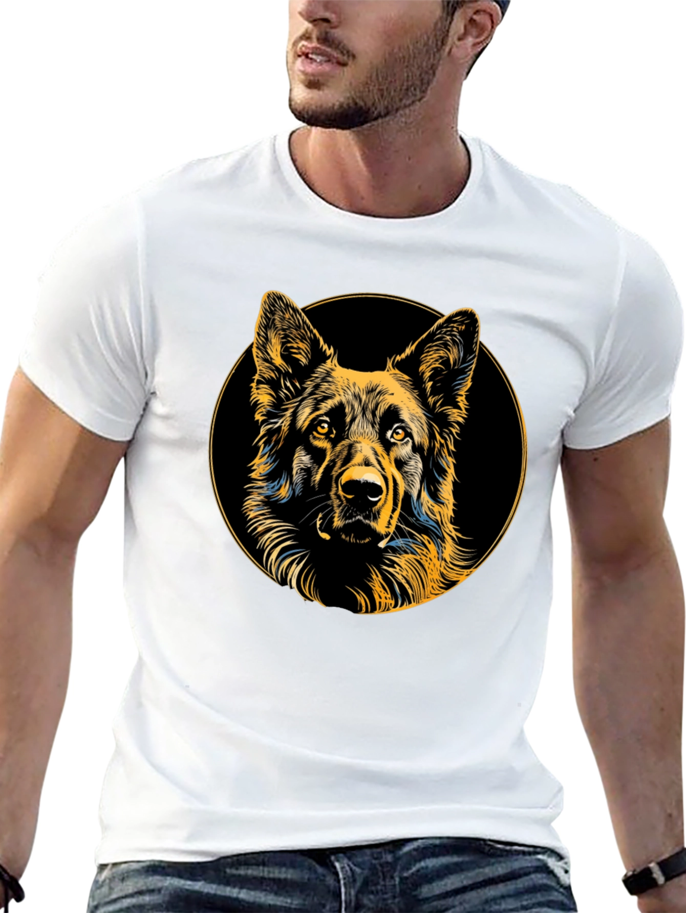 German Shepherd Dog Graphic T-Shirt