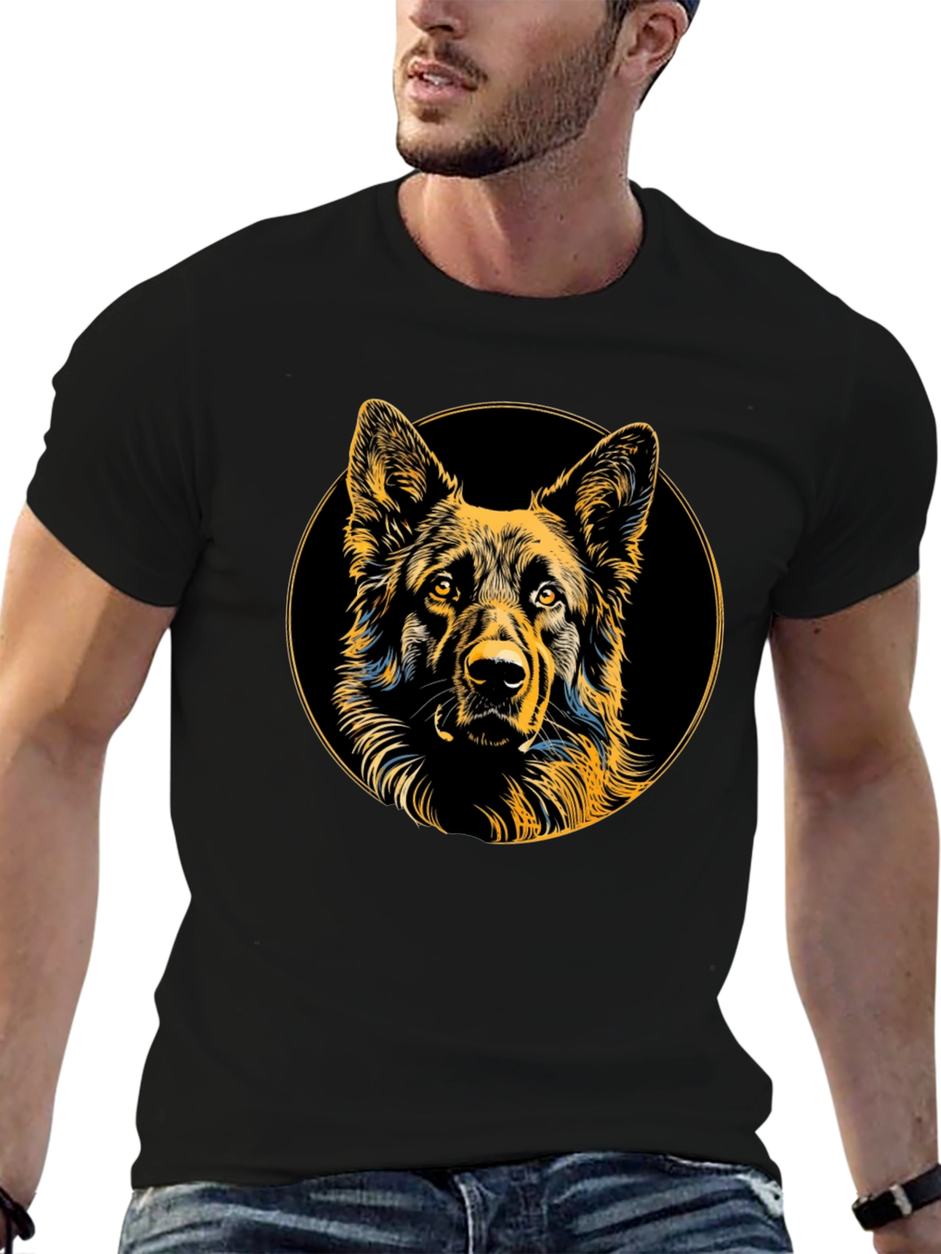 German Shepherd Dog Graphic T-Shirt