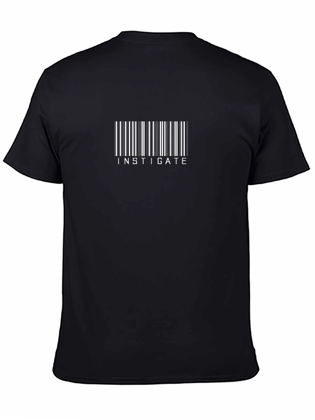 Instigate Barcode Graphic Black T-Shirt