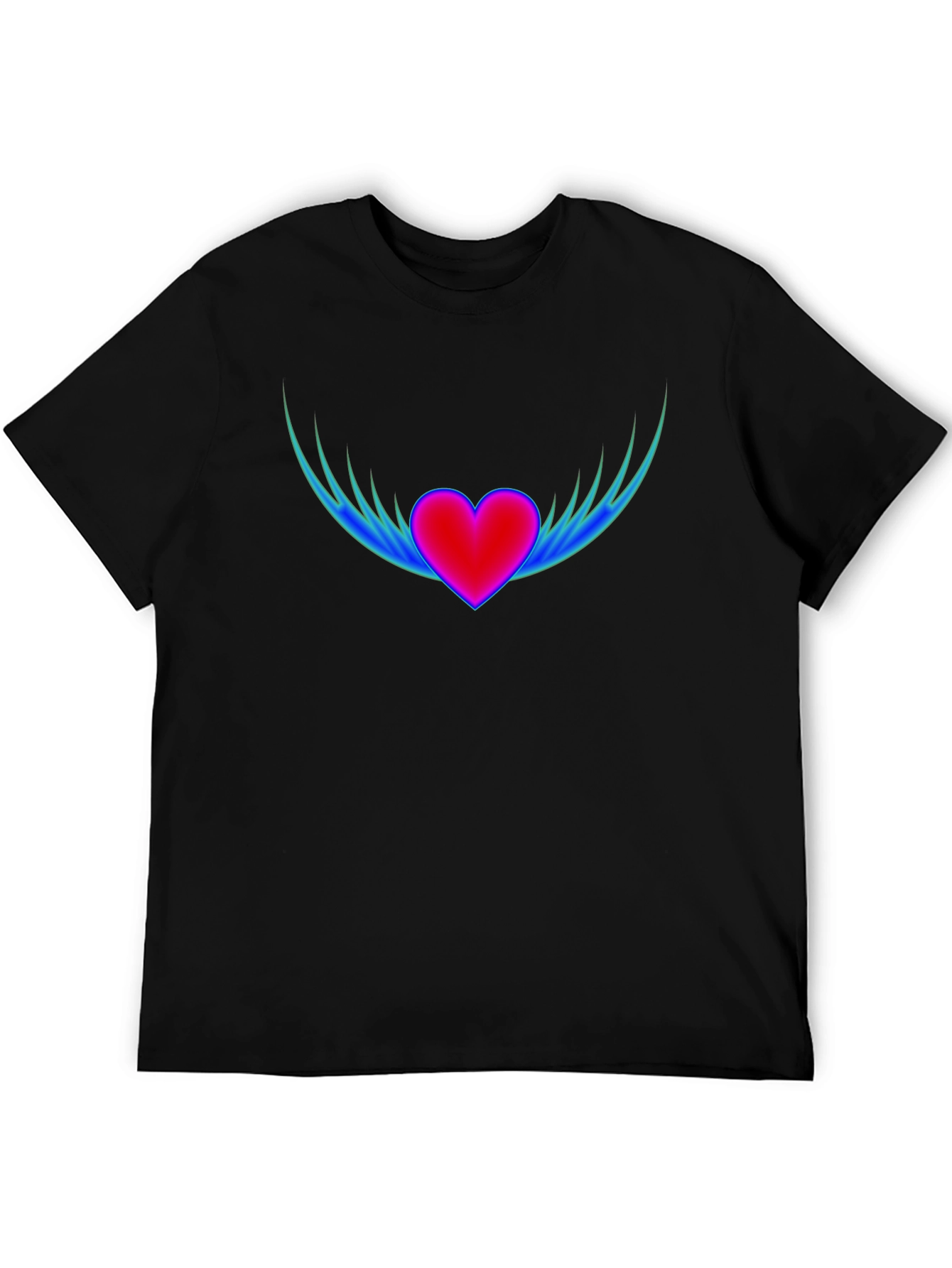Winged Heart Graphic T-Shirt - Stylish Comfort
