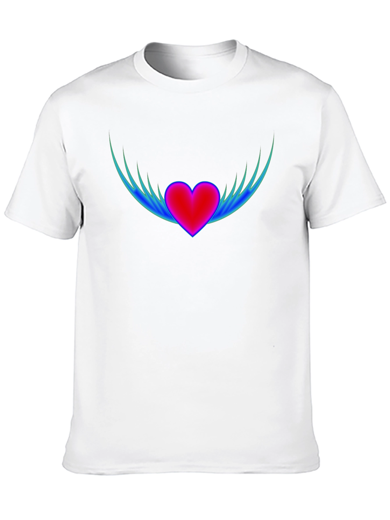 Winged Heart Graphic T-Shirt - Stylish Comfort