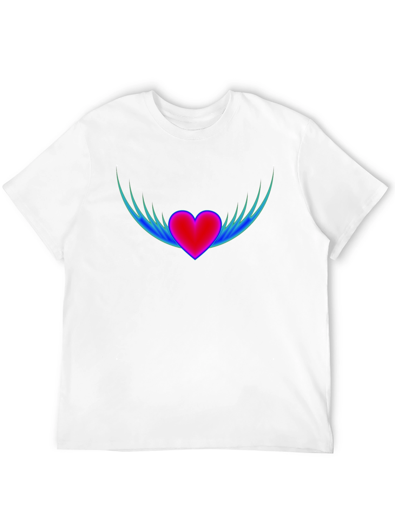 Winged Heart Graphic T-Shirt - Stylish Comfort