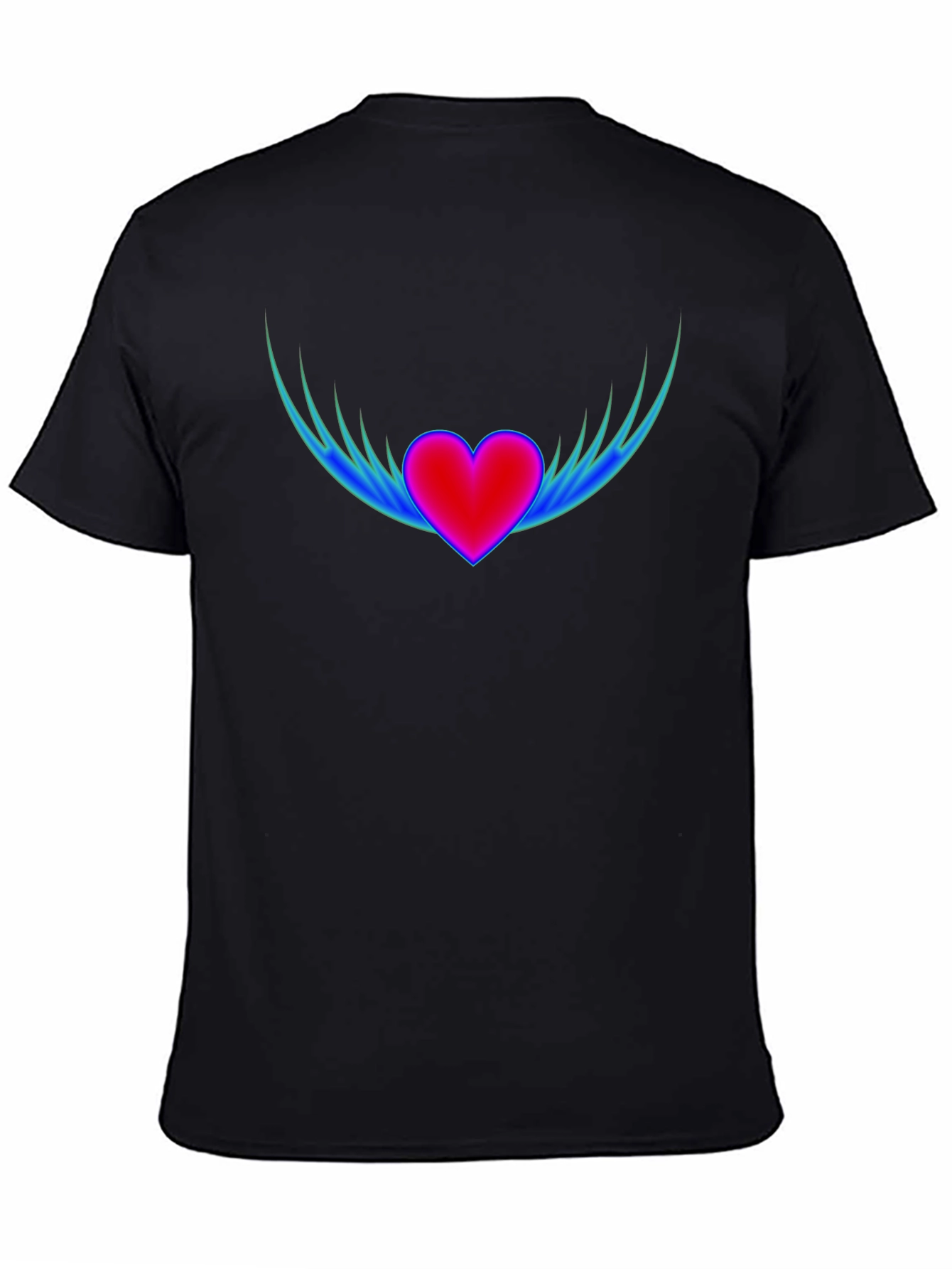 Winged Heart Graphic T-Shirt - Stylish Comfort