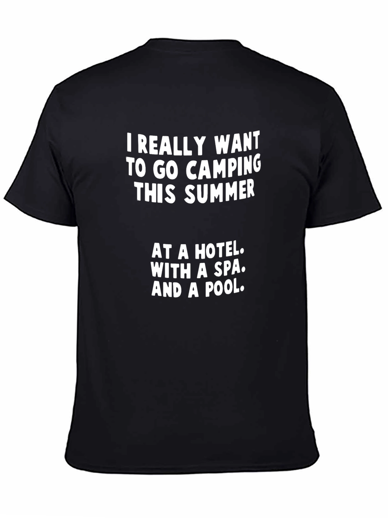 Funny Camping Hotel Spa Pool Summer T-Shirt
