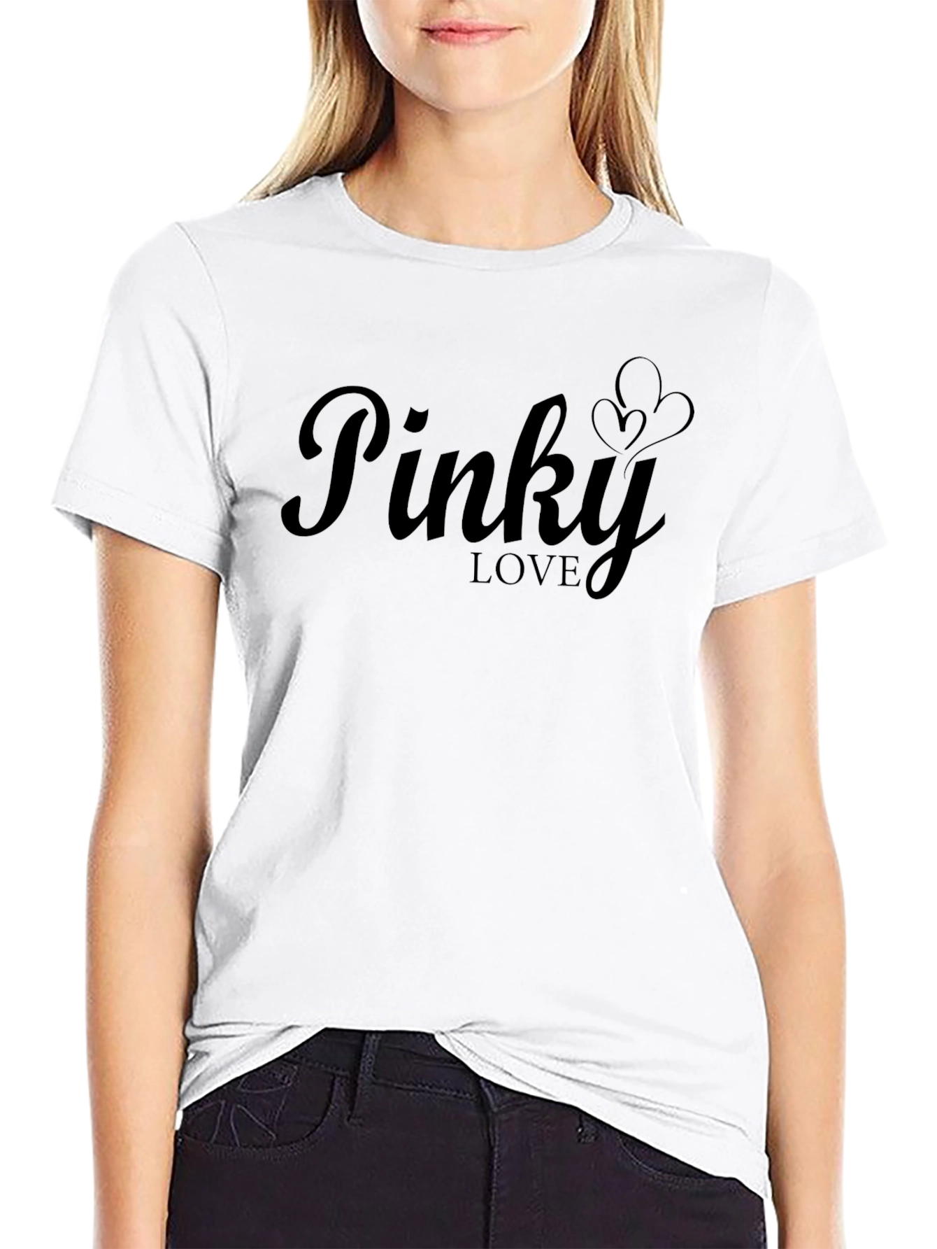 Pinky Love Black T-Shirt