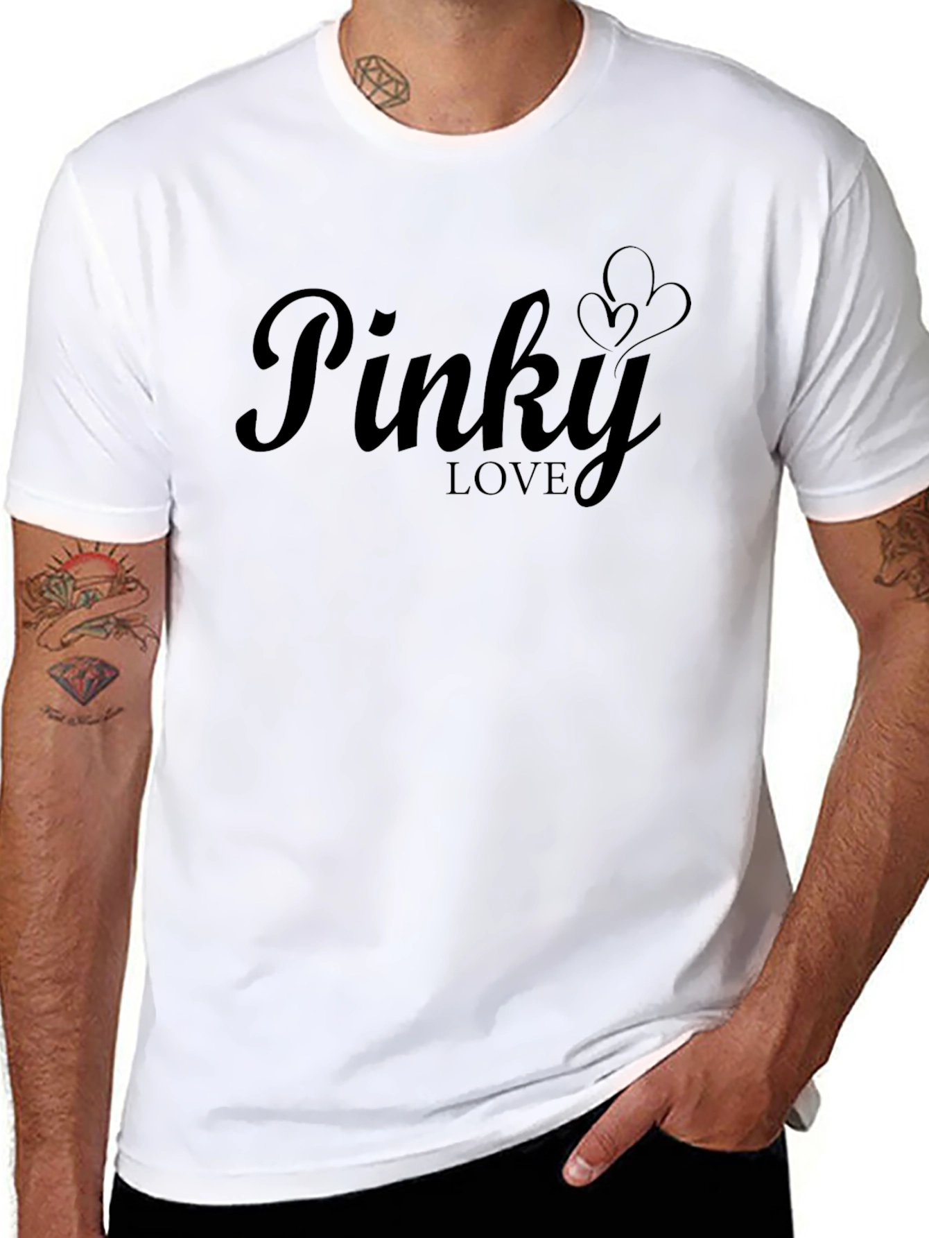 Pinky Love Black T-Shirt